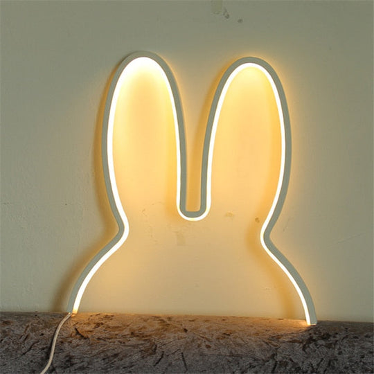 Nachtlicht Kinder Kaninchen Design für Beruhigende Atmosphäre im Kinderzimmer 0