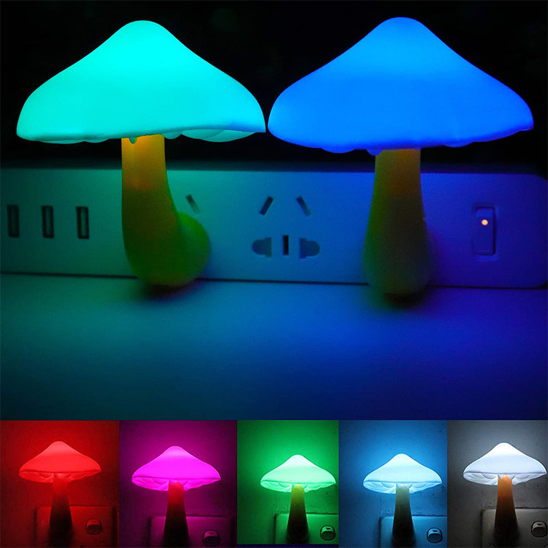 Nachtlicht Kinder Pilz Steckdose Mit Automatischer Lichtsteuerung Für Eine Gemütliche Atmosphäre 1