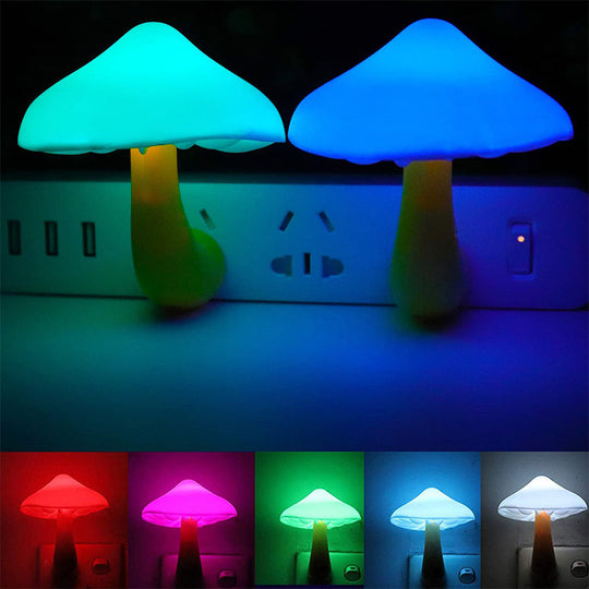 Nachtlicht Kinder Pilz Steckdose Mit Automatischer Lichtsteuerung Für Eine Gemütliche Atmosphäre 1