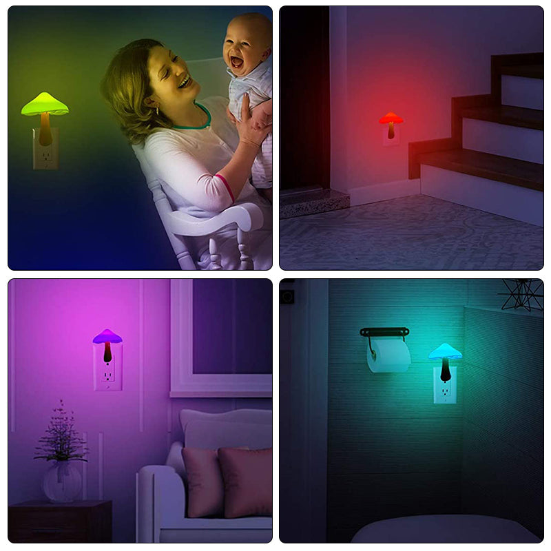 Nachtlicht Kinder Pilz Steckdose Mit Automatischer Lichtsteuerung Für Eine Gemütliche Atmosphäre 3