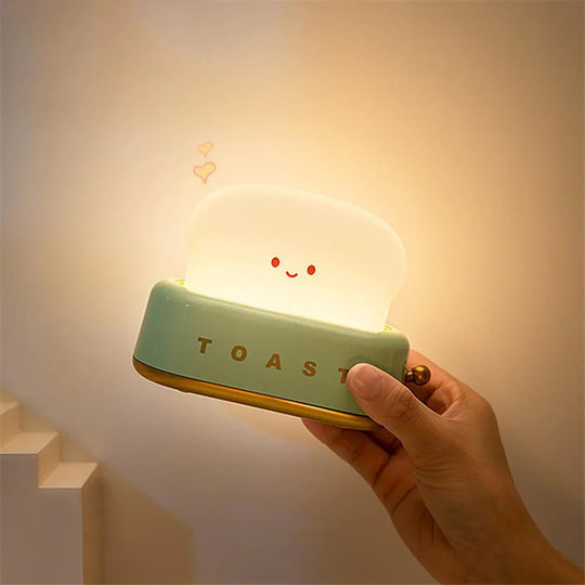 Nachtlicht Kinder Toaster Design mit Verstellbarer Helligkeit – Lustige Nachttischlampe für Kinderzimmer und Badezimmer 1