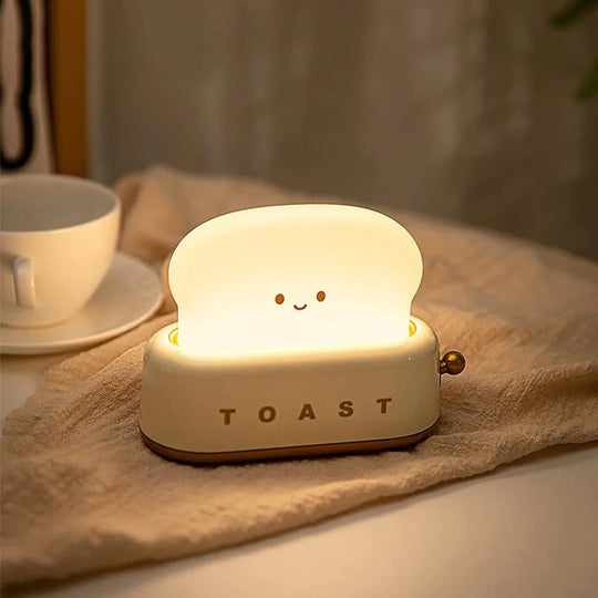 Nachtlicht Kinder Toaster Design mit Verstellbarer Helligkeit – Lustige Nachttischlampe für Kinderzimmer und Badezimmer 6