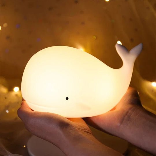 Nachtlicht Kinder Wal Farbwechsel LED für Beruhigende Atmosphäre 6