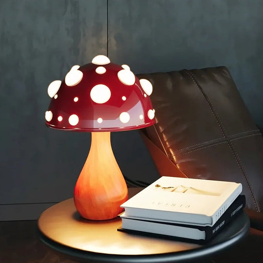 Nachttischlampe Pilzdesign mit Einstellbarem LED Licht für Gemütliche Atmosphäre 0