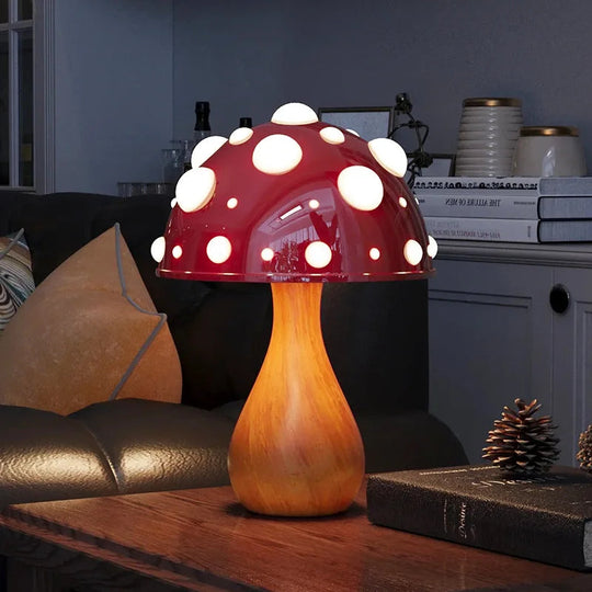Nachttischlampe Pilzdesign mit Einstellbarem LED Licht für Gemütliche Atmosphäre 1