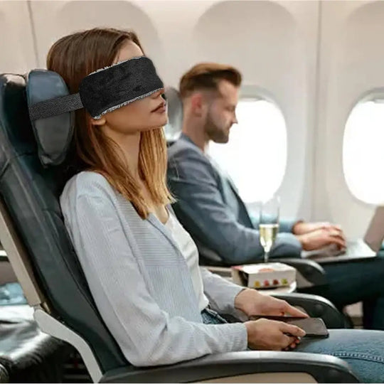 Nackenstütze mit Schlafmaske für Reisen 1