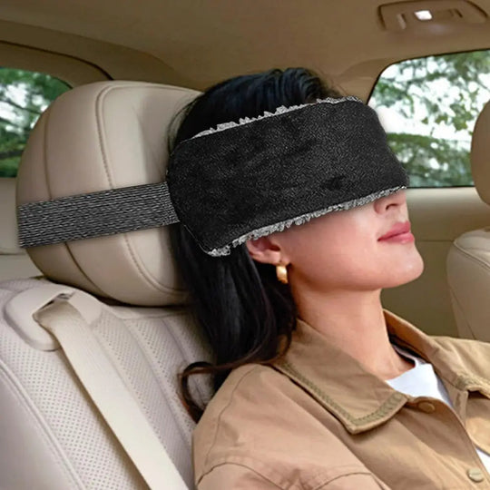Nackenstütze mit Schlafmaske für Reisen 2