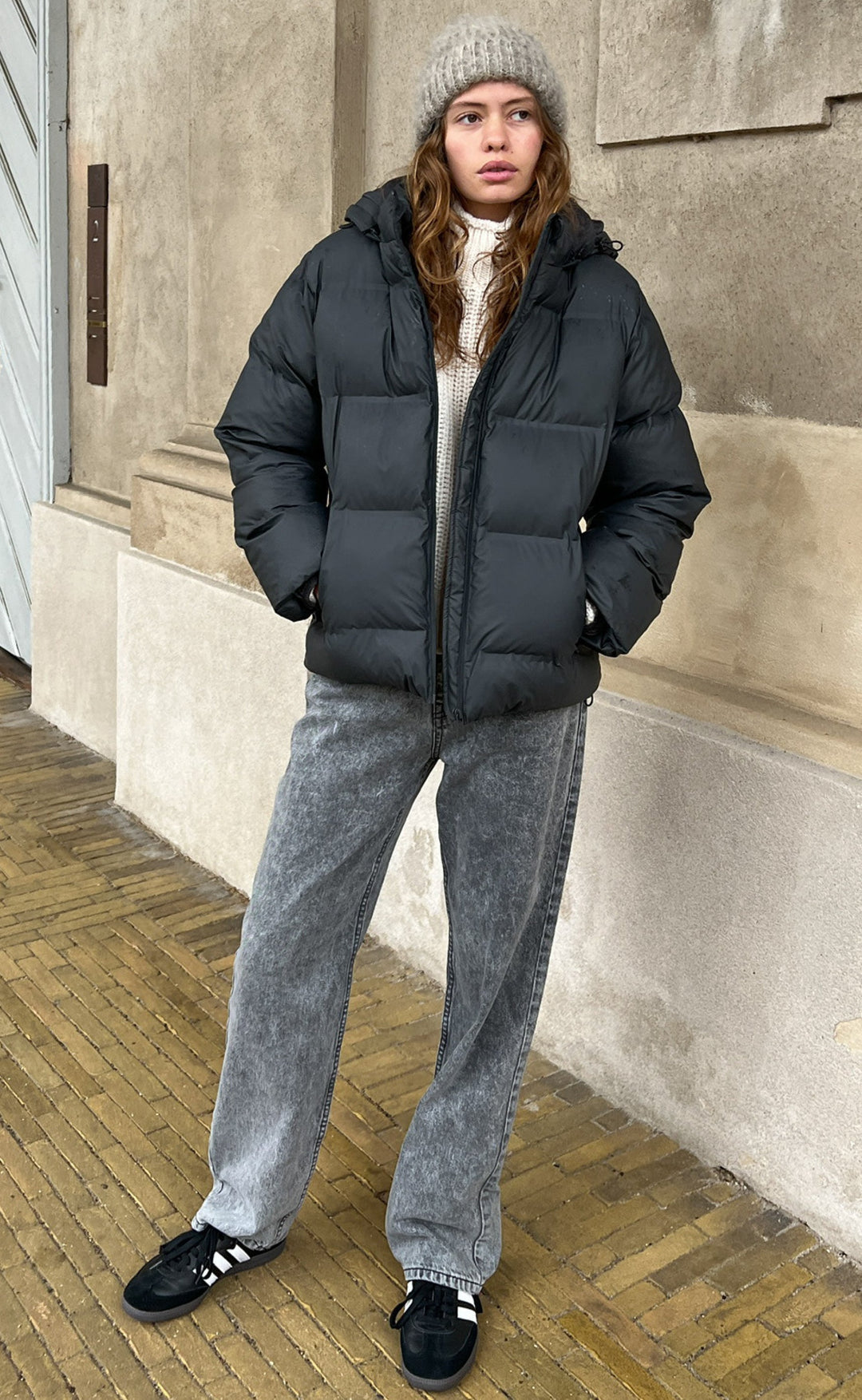 Damen Winterjacke Warm Funktional Polyester-Mischung-5