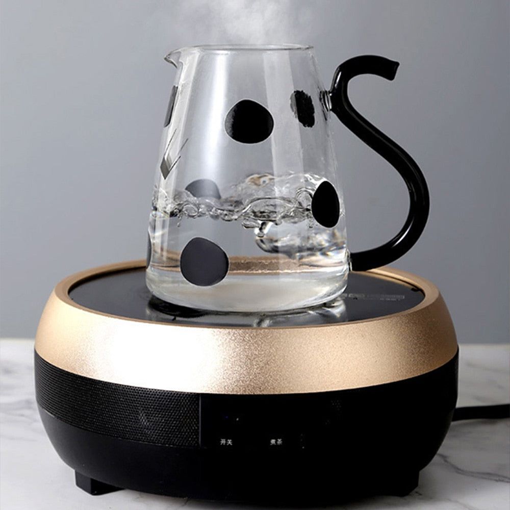 Niedliche Glastasse mit Kuh-Design 3