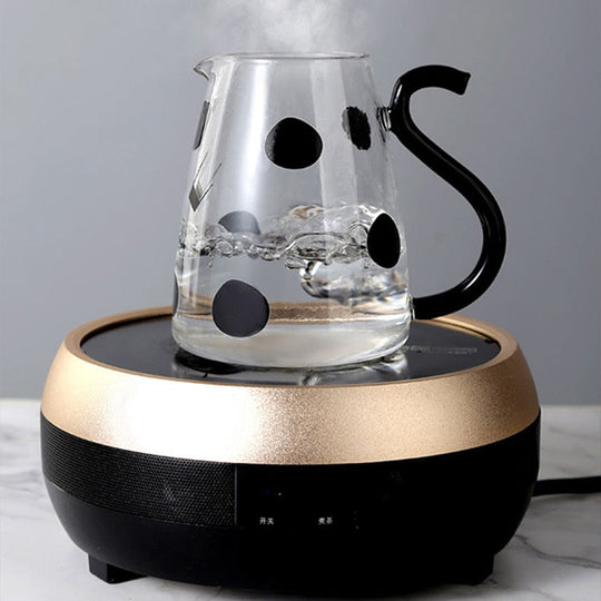 Niedliche Glastasse mit Kuh-Design 3