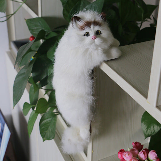 Niedliche Plüschkatze Dekoration für Zuhause und Büro 1