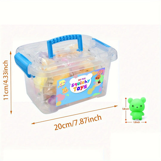 Niedliche Squishy-Tier-Spielzeuge Set für Kinder 2