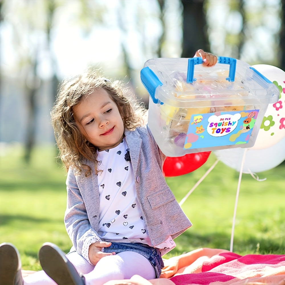 Niedliche Squishy-Tier-Spielzeuge Set für Kinder 4