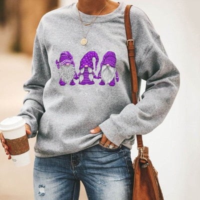 Niedlicher Weihnachtsmann Grafik Pullover