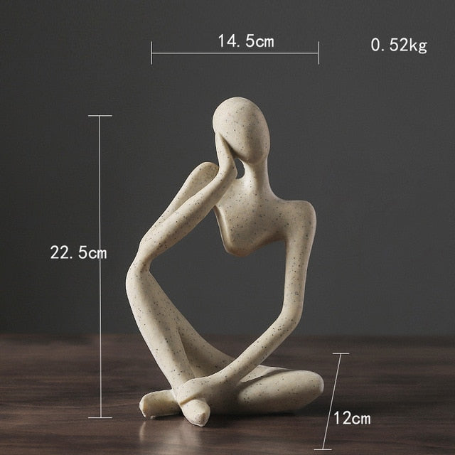 Nordische Denker-Figur für Heimdekoration 0