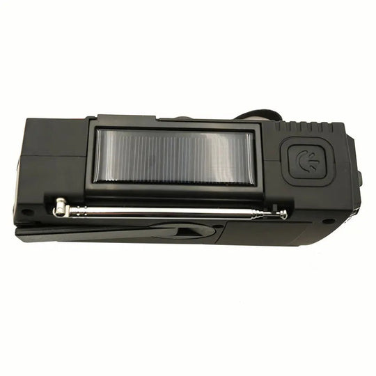 Notfall-Solarradio mit Handkurbel und LED-Taschenlampe 5