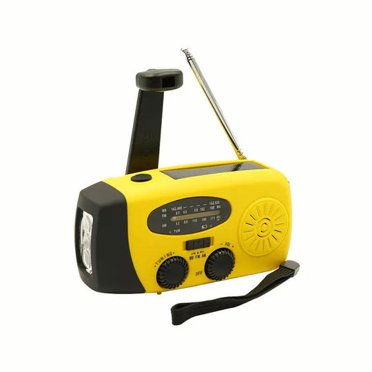 Notfall-Solarradio mit Handkurbel und LED-Taschenlampe 7