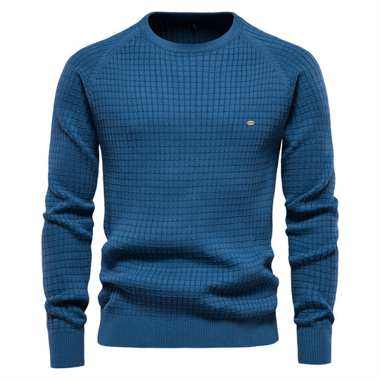 Herrenpullover Mit Gestricktem Design Für Kühle Tage