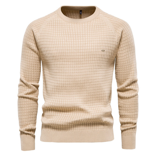 Herrenpullover Mit Gestricktem Design Für Kühle Tage