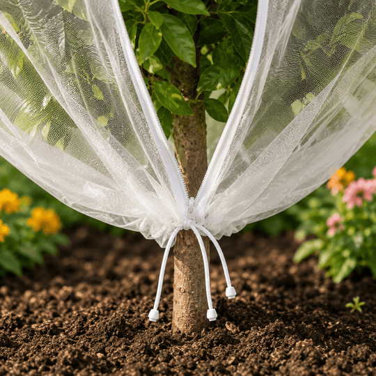 Obstschutzbeutel mit Kordelzug für Obstbäume und Gartenpflanzen, Atmungsaktives Netzdesign 2