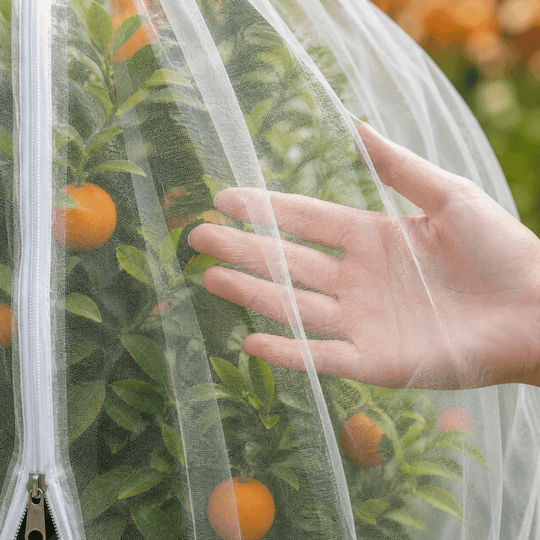 Obstschutzbeutel mit Kordelzug für Obstbäume und Gartenpflanzen, Atmungsaktives Netzdesign 3