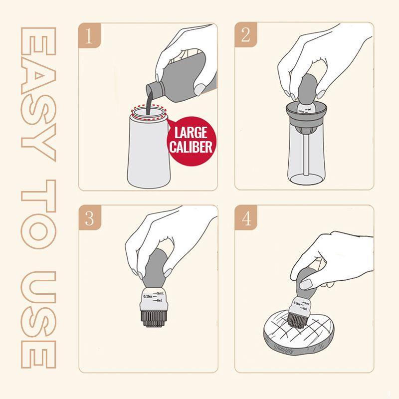 Ölflasche mit Pinsel für präzise Ölverteilung in der Küche 3