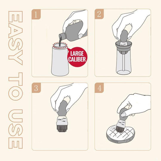 Ölflasche mit Pinsel für präzise Ölverteilung in der Küche 3