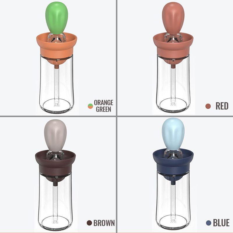Ölflasche mit Pinsel für präzise Ölverteilung in der Küche 7