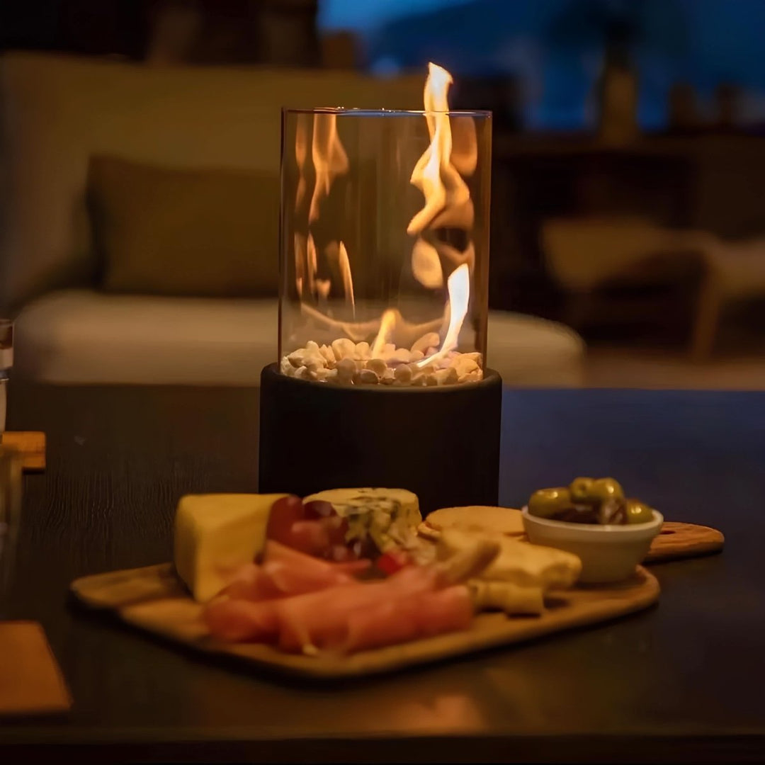 Öllampe Glas für Innen und Außen mit Stilvollem Design und Rußfreier Flamme 5