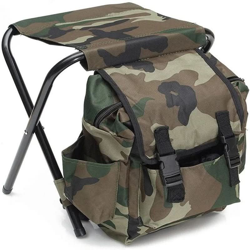 Outdoor Rucksack Mit Klappstuhl Und Kühlfach Für Abenteuer Im Freien 0