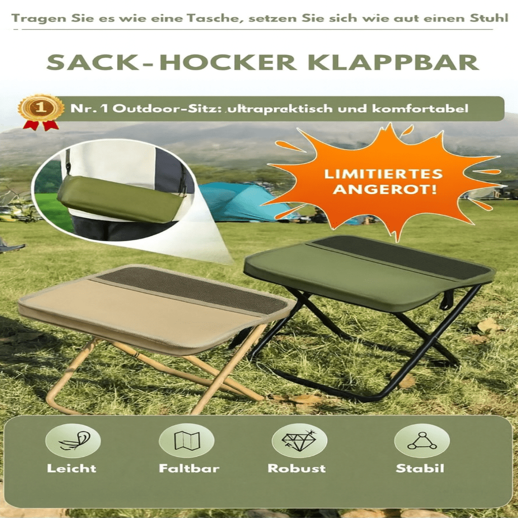 Outdoor Rucksack mit Klappstuhl für Abenteuer 5
