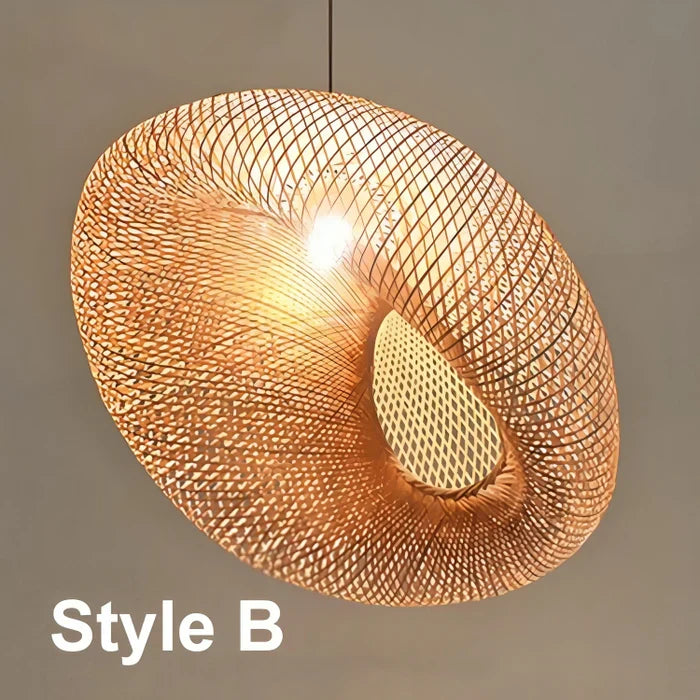 Pendelleuchte aus Rattan für modernes Wohnen 6