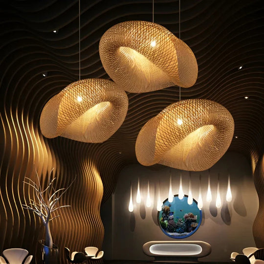 Pendelleuchte aus Rattan für modernes Wohnen 7