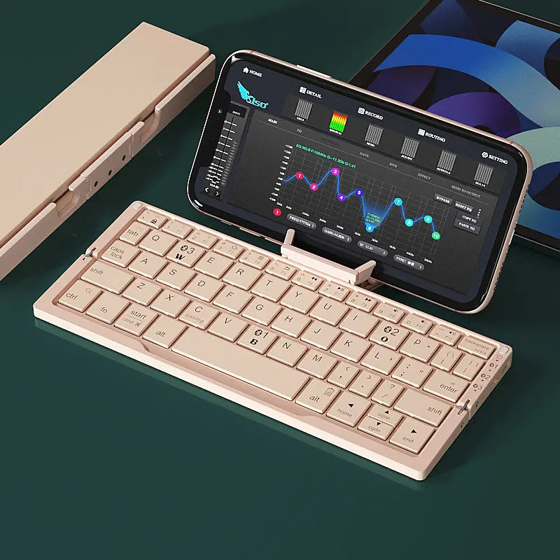 Variant image for Tragbare Kabellose Bluetooth-Tastatur Schwarz Kompakt Faltbar Hochwertiger Kunststoff-2