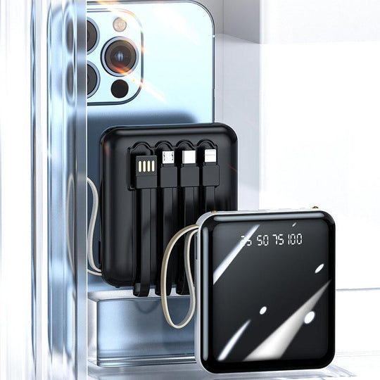 Powerbank mit 20.000 mAh und integrierten Kabeln 1
