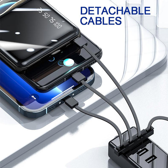 Powerbank mit 20.000 mAh und integrierten Kabeln 4