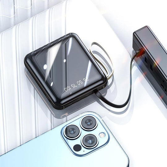 Powerbank mit 20.000 mAh und integrierten Kabeln 5