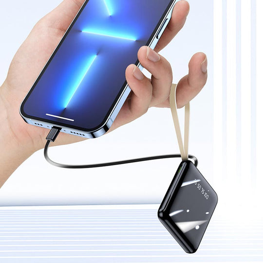 Powerbank mit 20.000 mAh und integrierten Kabeln 6