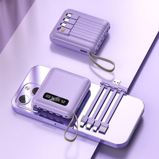 Powerbank mit 20.000 mAh und integrierten Kabeln 9