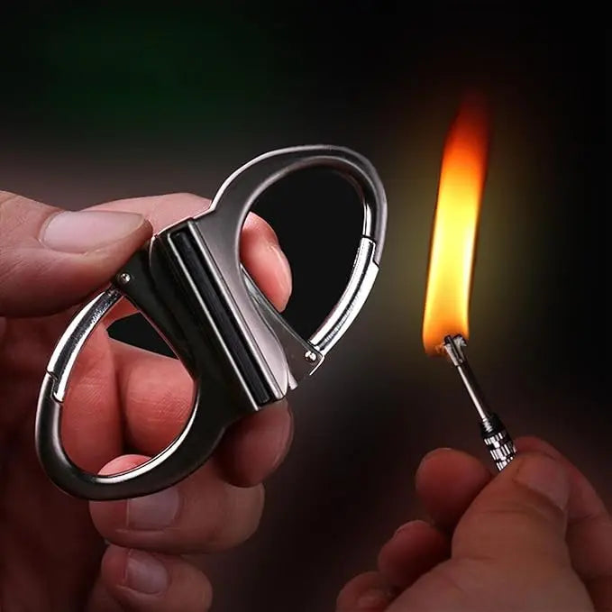 Praktischer Schlüsselanhänger Feuerzeug für Outdoor-Aktivitäten 0