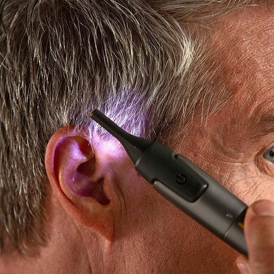 Präzisionstrimmer für Männer und Frauen – Kabelloser Gesichtshaarentferner mit Ultrathin Klinge 4