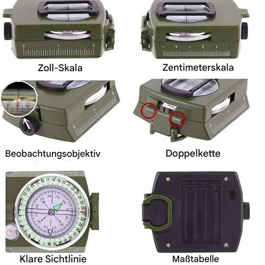 Professioneller Kompass für Abenteuer und Survival mit Klappbarem Design 4