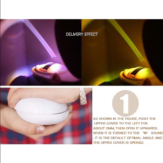 Projektionslampe für Regenbogenlichteffekte Modernes Design 5
