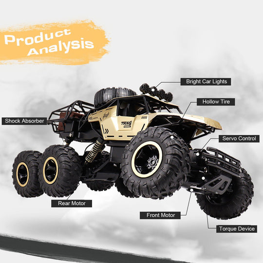 RC Monstertruck 6WD Offroad mit LED-Lichtern 5