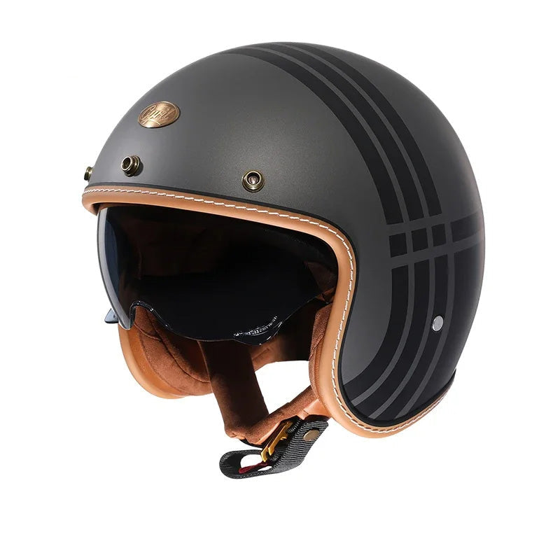 Retro Jethelm Offener Helm für stilvolle Fahrten 0