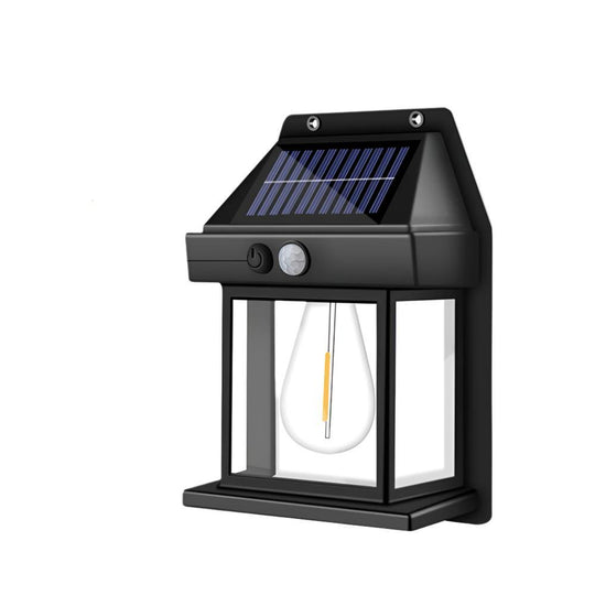 Retro Solar Außenleuchte mit Bewegungssensor 0