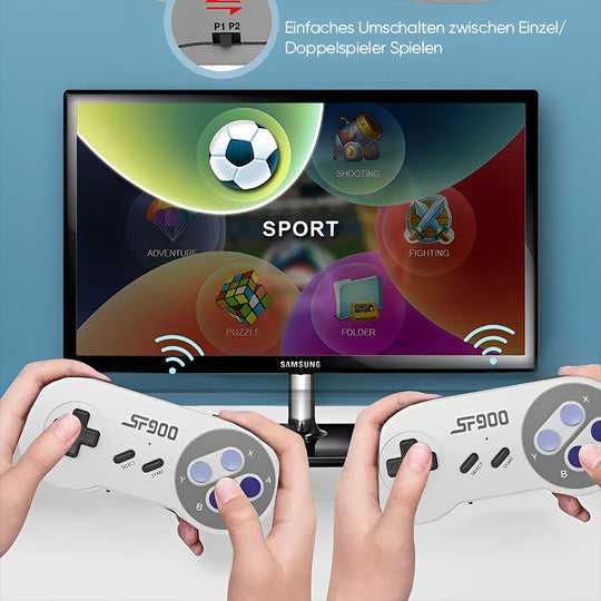 Retro Spielekonsole für Kinder mit 926 Spielen – Plug-and-Play, HD-TV-kompatibel, Zwei-Spieler-Modus 4