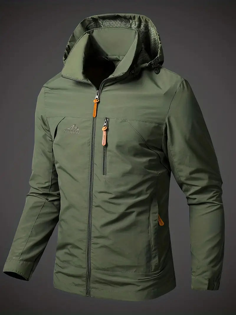 Variant image for Herren Regenjacke mit Kapuze wasserdicht und winddicht-1