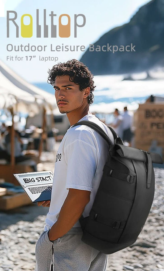 Rucksack Herren Erweiterbar für Laptop und Outdoor-Abenteuer 2