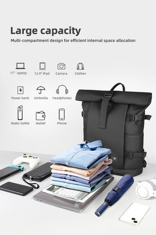 Rucksack Herren Erweiterbar für Laptop und Outdoor-Abenteuer 7